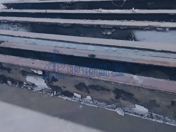 鋼結(jié)構(gòu)防火涂料耐火檢測后圖片